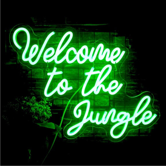 Welcome to Jungle LED Neon Event Wedding/Birthday/Graduation/Babyshower Decor - Picture 6 of 8